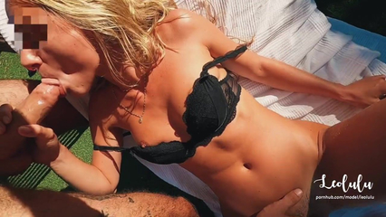Outdoor Sex in Black Lingerie, Hope the neighbours didn't hear! :) Amateur Couple LeoLulu
